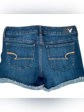 American Eagle Outfitters Dark Blue Denim Jean Shorts